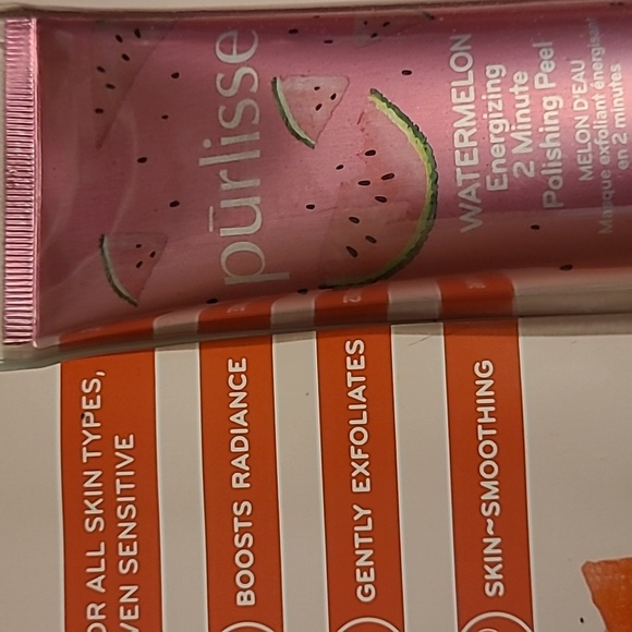 NWT 2 Pack Purlisse Watermelon Energizing 2 Minute Polishing Peel - Picture 7 of 7